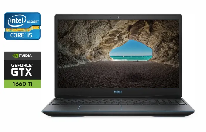 Ігровий ноутбук Dell G3 3590 / 15.6" (1920x1080) IPS / Intel Core i5-9300H (4 (8) ядра по 2.4 - 4.1 GHz) / 16 GB DDR4 / 512 GB SSD / nVidia GeForce GTX 1660 Ti Max-Q, 6 GB GDDR6, 192-bit / WebCam / HDMI б/в - зображення 1