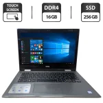 Ультрабук Б-клас Dell Inspiron 13 5000 (P69G) / 13.3" (1920x1080) IPS Touch / Intel Core i5-8250U (4 (8) ядра по 1.6 - 3.4 GHz) / 16 GB DDR4 / 256 GB SSD / Intel UHD Graphics 620 / WebCam б/в