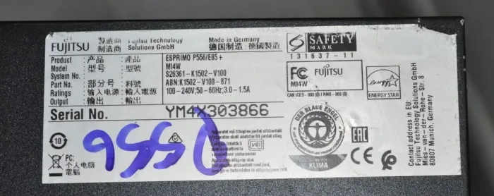 Комп'ютер Fujitsu Esprimo P556 E85+ Tower / Intel Core i3-6100 (2 (4) ядра по 3.7 GHz) / 16 GB DDR4 / 480 GB SSD / AMD Radeon RX 550, 4 GB GDDR5, 128-bit / Windows 11 Pro б/в - зображення 4