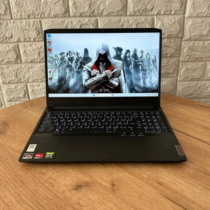 Ігровий ноутбук Lenovo IdeaPad Gaming 3 15ACH6 / 15.6" (1920x1080) IPS / AMD Ryzen 5 5600H (6 (12) ядер по 3.3 - 4.2 GHz) / 16 GB DDR4 / 512 GB SSD / nVidia GeForce RTX 3060, 6 GB GDDR6, 192-bit / WebCam б/в - зображення 2