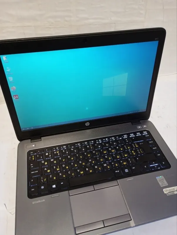 Ноутбук Б-клас HP EliteBook 840 G1 / 14" (1600x900) TN / Intel Core i5-4300U (2 (4) ядра по 1.9 - 2.9 GHz) / 8 GB DDR3 / 180 GB SSD / Intel HD Graphics 4400 / WebCam / Win 10 Pro б/в - зображення 2