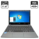 Нетбук Acer Aspire V5-171 / 11.6" (1366x768) TN / Intel Core i3-2377M (2 (4) ядра по 1.5 GHz) / 6 GB DDR3 / 500 GB HDD / Intel GD Graphics / WebCam б/в