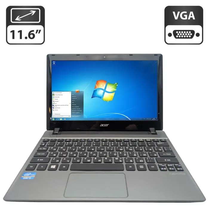 Нетбук Acer Aspire V5-171 / 11.6" (1366x768) TN / Intel Core i3-2377M (2 (4) ядра по 1.5 GHz) / 6 GB DDR3 / 500 GB HDD / Intel GD Graphics / WebCam б/в - зображення 1