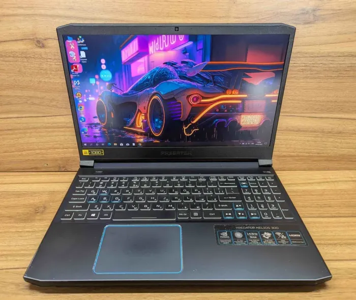 Ігровий ноутбук Б-клас Acer Predator PH315-52 / 15.6" (1920x1080) IPS / Intel Core i7-9750H (6 (12) ядер по 2.6 - 4.5 GHz) / 16 GB DDR4 / 480 GB SSD / nVidia GeForce GTX 1660 Ti, 6 GB GDDR6, 192-bit / WebCam / Windows 10 б/в - зображення 2