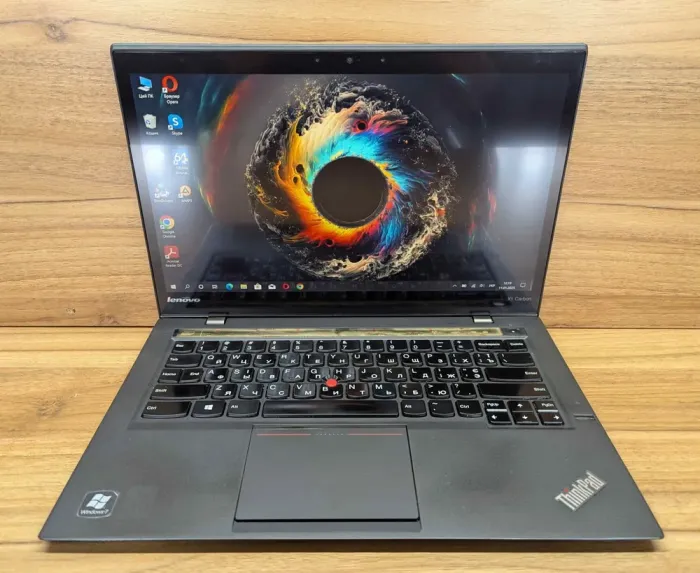 Ноутбук Lenovo ThinkPad X1 Carbon 2nd / 14" (2560x1440) IPS Touch / Intel Core i7-4600U (2 (4) ядра по 2.1 - 3.3 GHz) / 8 GB DDR3 / 256 GB SSD / Intel HD Graphics 4400 / WebCam / Fingerprint / Windows 10 б/в - зображення 2