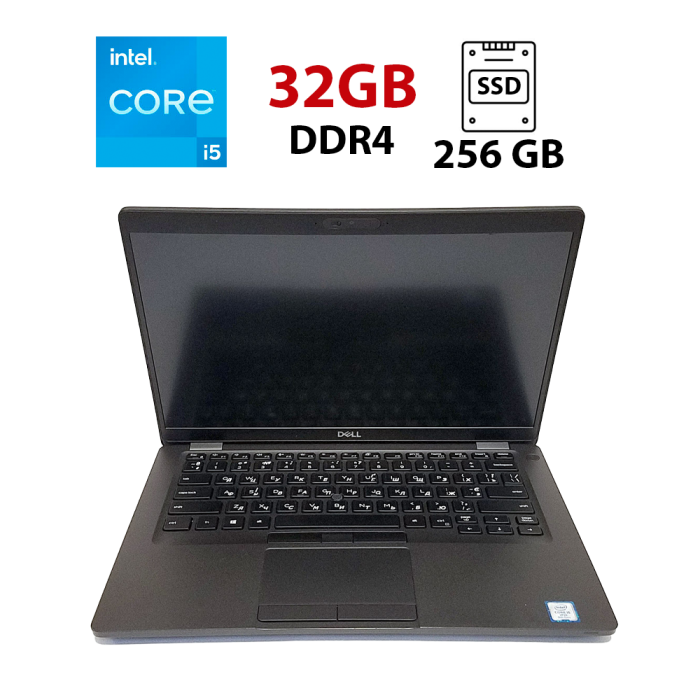Ультрабук Dell Latitude 5401 / 14" (1920x1080) IPS / Intel Core i5-9400H (4 (8) ядра по 2.5 - 4.3 GHz) / 32 GB DDR4 / 256 GB SSD / Intel UHD Graphics 630 / WebCam / Win 10 Pro Lic б/в - зображення 1