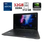 Ноутбук робоча станція Б-клас HP zBook / 15.6" (1920x1080) IPS / Intel Xeon E3-1505M v5 (4 (8) ядра по 2.8 - 3.7 GHz) / 32 GB DDR4 / 512 GB SSD / nVidia Quadro M1000M, 4 GB GDDR5, 128-bit / WebCam / Win 11 Pro б/в