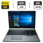 Ноутбук Fujitsu LifeBook E754 / 15.6" (1920x1080) TN / Intel Core i5-4200M (2 (4) ядра по 2.5 - 3.1 GHz) / 8 GB DDR3 / 128 GB SSD / Intel HD Graphics 4600 / Webcam б/в