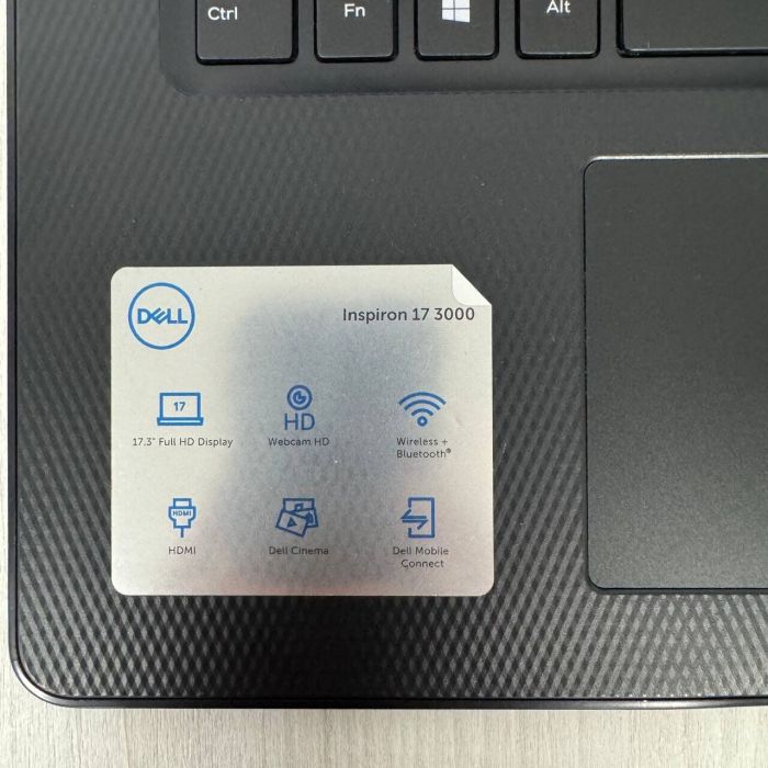 Ноутбук Dell Inspiron 3793 / 17.3" (1920x1080) TN / Intel Core i7-1065G7 (4 (8) ядра по 1.3 - 3.9 GHz) / 16 GB DDR4 / 512 GB SSD NVMe / nVidia GeForce MX230, 2 GB GDDR5, 64-bit / WebCam б/в - зображення 8