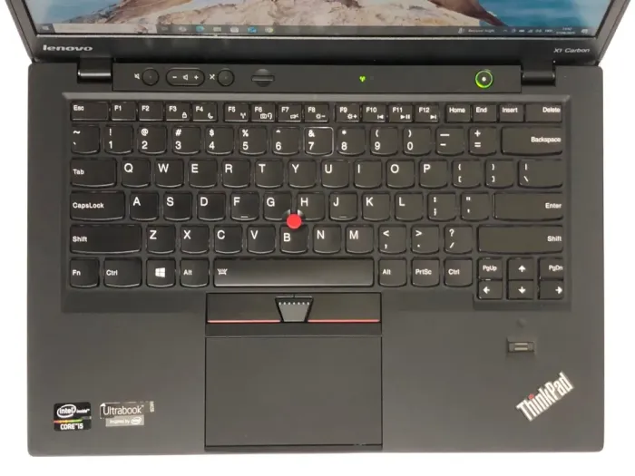 Ультрабук Б-клас Lenovo ThinkPad X1 Carbon Gen 1 / 14" (1600x900) TN / Intel Core i5-3317U (2 (4) ядра по 1.7 - 2.6 GHz) / 4 GB DDR3 / 128 GB SSD / Intel HD Graphics 4000 / WebCam / Win 10 Pro б/в - зображення 8