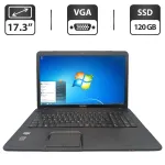 Ноутбук Toshiba Satellite C870D / 17.3" (1600x900) TN / AMD E1-1200 (2 ядра по 1.4 GHz) / 6 GB DDR3 / 120 GB SSD / AMD Radeon HD 7330, 1 GB GDDR3, 64-bit / WebCam б/в