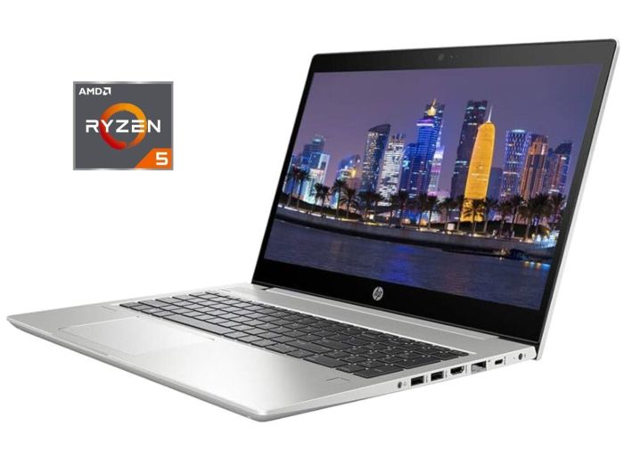 Ультрабук HP ProBook 445R G6 / 14" (1920x1080) IPS / AMD Ryzen 5 3500U (4 (8) ядра по 2.1 - 3.7 GHz) / 8 GB DDR4 / 256 GB SSD M.2 NVMe / AMD Radeon Vega 8 Graphics / WebCam б/в - изображение 1
