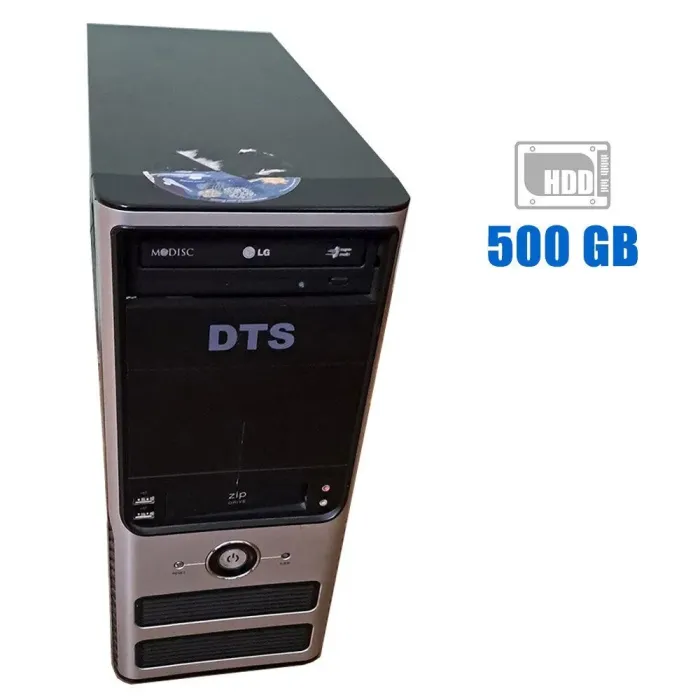 ПК Б-клас DTS Tower / Intel Pentium G4400 (2 ядра по 3.3 GHz) / 4 GB DDR4 / 500 GB HDD / Intel HD Graphics 510 / 500W / Win 10 б/в - зображення 1