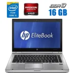 Ноутбук HP EliteBook 8470p / 14" (1600x900) TN / Intel Core i5-3360M (2 (4) ядра по 2.8 - 3.5 GHz) / 8 GB DDR3 / 256 GB SSD / AMD Radeon HD 7570M, 1 GB GDDR5, 64-bit / WebCam / DVD-RW б/в