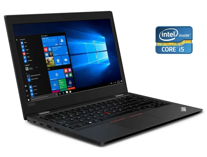 Ультрабук Lenovo ThinkPad L390 / 13.3" (1366x768) TN / Intel Core i5-8365U (4 (8) ядра по 1.6 - 4.1 GHz) / 8 GB DDR4 / 256 GB SSD / Intel UHD Graphics 620 / WebCam б/в - зображення 1