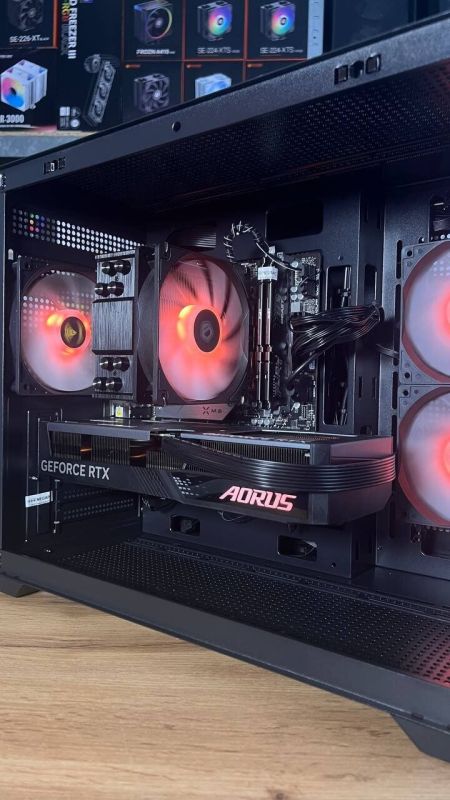 Збірка під замовлення: ігровий ПК Gamdias Aura GC10M ARGB Black Tower / AMD Ryzen 5 7500F (6 (12) ядер по 3.7 - 5.0 GHz) / 32 GB DDR5 / 1000 GB SSD M.2 / nVidia GeForce RTX 4060, 8 GB GDDR6, 128-bit / 650W - зображення 3