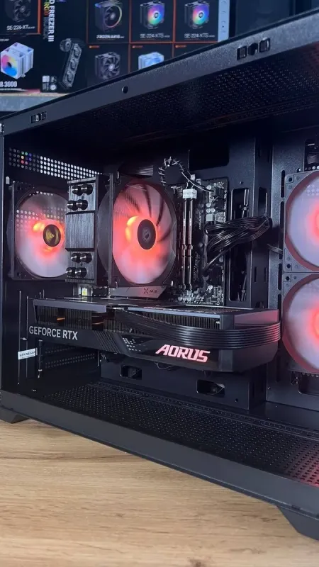 Збірка під замовлення: ігровий ПК Gamdias Aura GC10M ARGB Black Tower / AMD Ryzen 5 7500F (6 (12) ядер по 3.7 - 5.0 GHz) / 32 GB DDR5 / 1000 GB SSD M.2 / nVidia GeForce RTX 4060, 8 GB GDDR6, 128-bit / 650W - зображення 3