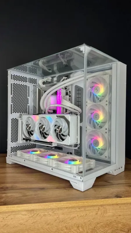 Збірка під замовлення: комп'ютер Lian Li O11 Tower / AMD Ryzen 7 7800X3D (8 (16) ядер по 4.2 - 5.0 GHz) / 32 GB DDR5 / 1000 GB SSD M.2 / nVidia GeForce RTX 4070 Ti Super, 16 GB GDDR6X, 256-bit / 850W - зображення 2