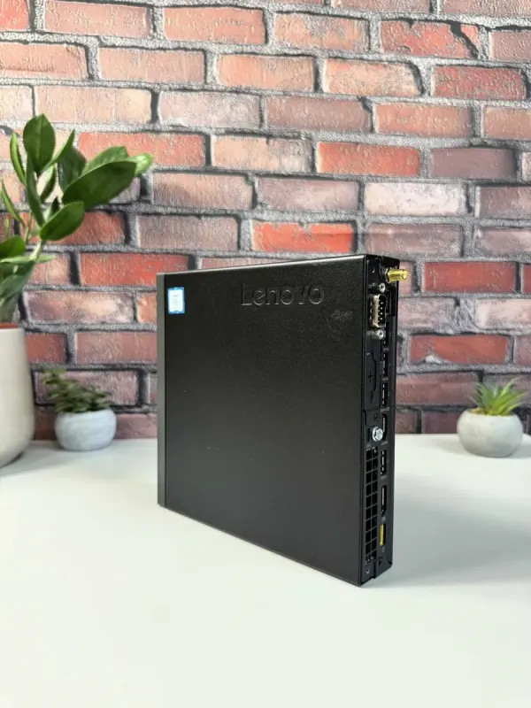 Неттоп Lenovo ThinkCentre M920q USFF / Intel Core i5-8400T (6 ядер по 1.7 - 3.3 GHz) / 16 GB DDR4 / 256 GB SSD M.2 / Intel UHD Graphics 630 / Wi-Fi б/в - зображення 6