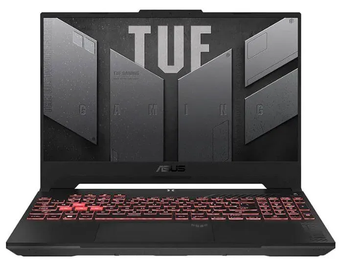 Ігровий ноутбук Asus TUF Gaming A15 FA507NV-LP025W / 15.6" (1920x1080) IPS / AMD Ryzen 5 7535HS (6 (12) ядер по 3.3 - 4.55 GHz) / 16 GB DDR5 / 480 GB SSD / nVidia GeForce RTX 4060, 8 GB GDDR6, 128-bit / WebCam б/в - зображення 2