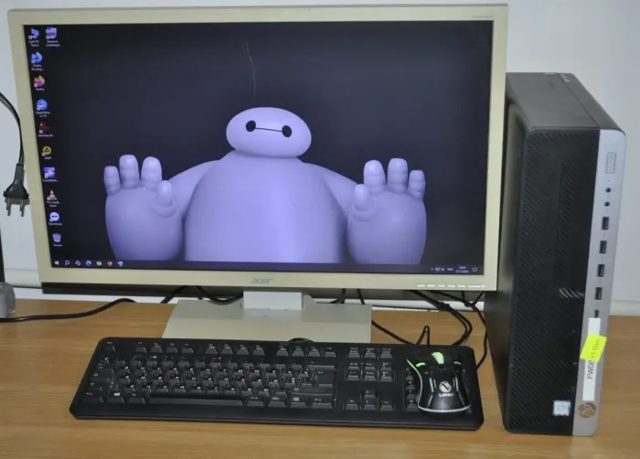 Комплект ПК: HP EliteDesk 800 G3 SFF / Intel Core i5-6500 (4 ядра по 3.2 - 3.6 GHz) / 8 GB DDR4 / 320 GB HDD / Intel HD Graphics 530 + Монітор Б-клас Acer B243HL / 24" (1920x1080) TN / VGA, DVI + Windows 10 Pro б/в - зображення 3