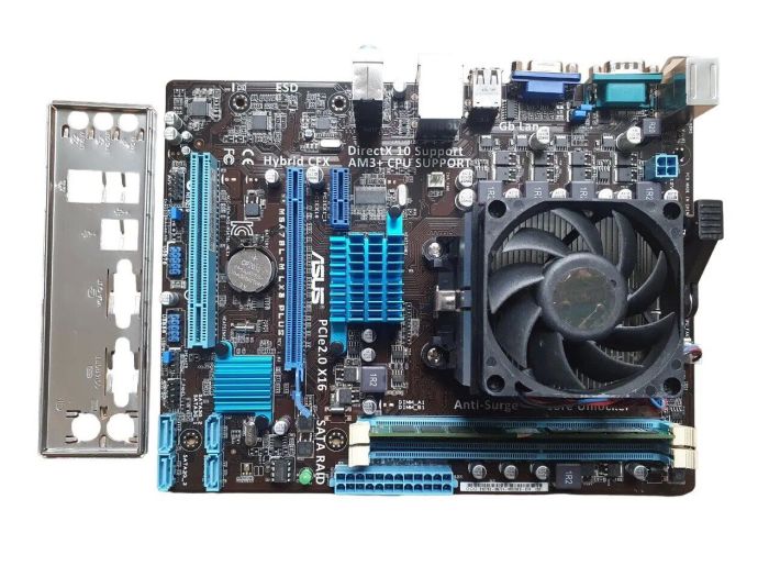 Комплект: Материнская плата Asus M5A78L-M LX3 PLUS / AMD FX-4100 (4 ядра по 3.6 - 3.8 GHz) / 8 GB DDR3 / ATI Radeon HD 3000 / Socket AM3+ / Кулер б/в - зображення 2