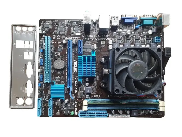 Комплект: Материнская плата Asus M5A78L-M LX3 PLUS / AMD FX-4100 (4 ядра по 3.6 - 3.8 GHz) / 8 GB DDR3 / ATI Radeon HD 3000 / Socket AM3+ / Кулер б/в - зображення 2