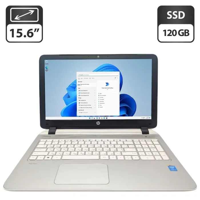 Ноутбук HP 15 P272ng / 15.6" (1366x768) TN / Intel Core i3-5010U (2 (4) ядра по 2.1 GHz) / 8 GB DDR3 / 120 GB SSD / Intel HD Graphics 5500 / WebCam б/в - зображення 1