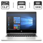 Ультрабук Б-клас HP ProBook 430 G6 / 13.3" (1366x768) TN / Intel Core i3-8145U (2 (4) ядра по 2.1 - 3.9 GHz) / 8 GB DDR3 / 128 GB SSD / Intel UHD Graphics / WebCam / HDMI б/в