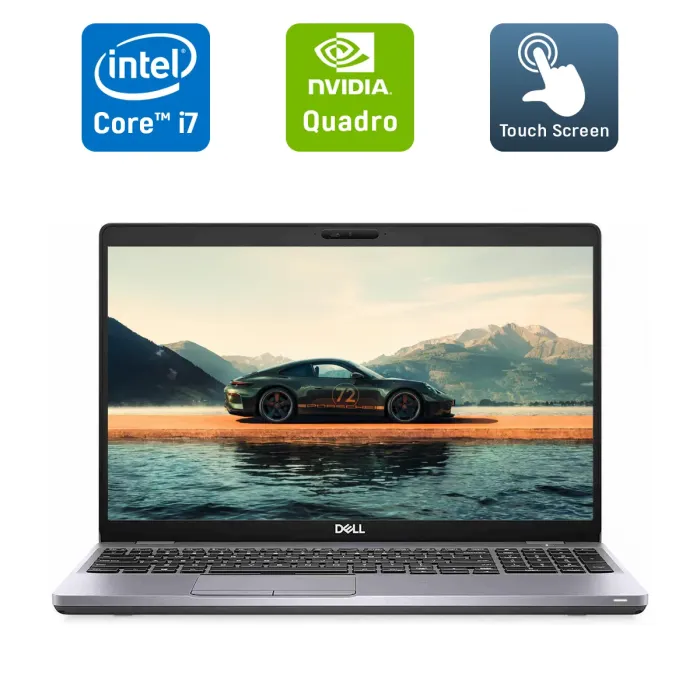 Мобільна робоча станція Dell Precision 3550 / 15,6" (1920x1080) IPS Touch / Intel Core i7-10610U (4 (8) ядра по 1,8 - 4,9 ГГц) / 16 ГБ DDR4 / 512 ГБ SSD / nVidia Quadro P520, 2 ГБ GDDR5, 64-біт / Веб-камера / Windows 10 б/в - зображення 1