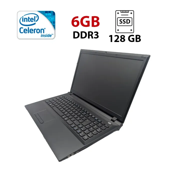 Ноутбук Terra Mobile 1512 / 15.6" (1366x768) TN / Intel Celeron 1037U (2 ядра по 1.8 GHz) / 6 GB DDR3 / 128 GB SSD / Intel HD Graphics 2500 / WebCam б/в - зображення 1