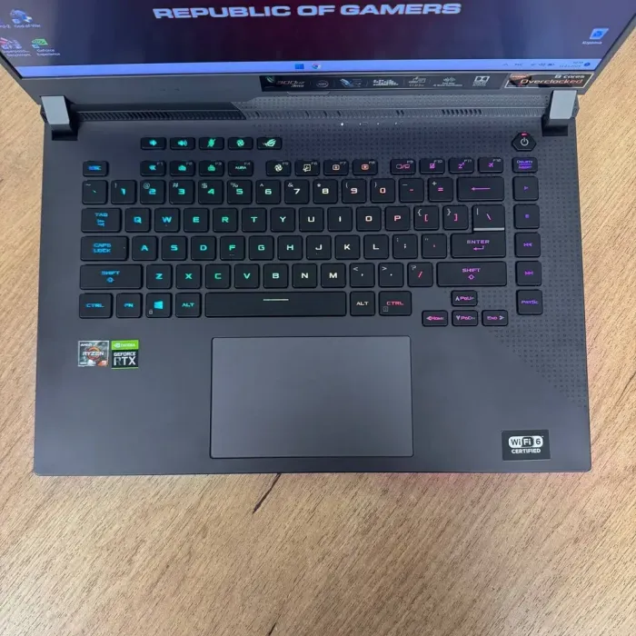 Ігровий ноутбук Asus ROG Strix G15 G512QR / 15.6" (1920x1080) IPS / AMD Ryzen 9 5900HX (8 (16) ядер по 3.3 - 4.6 GHz) / 16 GB DDR4 / 1000 GB SSD / nVidia GeForce RTX 3070, 8 GB GDDR6, 256-bit б/в - зображення 7