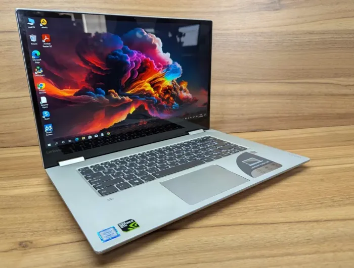 Ноутбук-трансформер Б-клас Lenovo Yoga 720-151KB / 15.6" (3840x2160) IPS Touch / Intel Core i7-7700HQ (4 (8) ядра по 2.8 - 3.8 GHz) / 16 GB DDR4 / 512 GB SSD / nVidia GeForce GTX 1050, 2 GB GDDR5, 128-bit / WebCam / TouchID / Windows 10 б/в - зображення 5