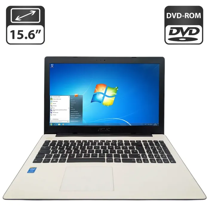 Ноутбук Asus X553M / 15.6" (1366x768) TN / Intel Celeron N2830 (2 ядра по 2.16 - 2.41 GHz) / 8 GB DDR3 / 500 GB HDD / Intel HD Graphics / WebCam / DVD-ROM б/в - зображення 1