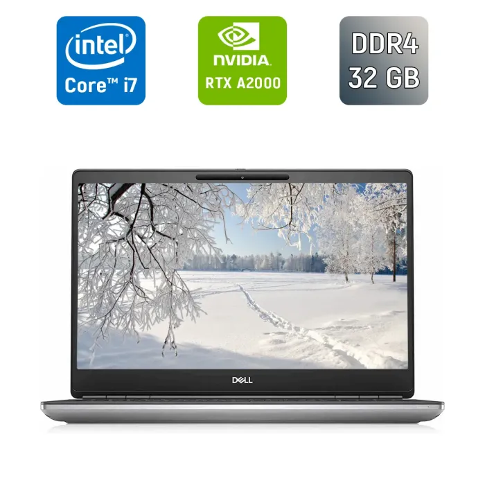 Мобільна робоча станція Б-класу Dell Precision 7560 / 15,6" (1920x1080) IPS / Intel Core i7-11850H (8 (16) ядер по 2,5 - 4,8 ГГц) / 32 ГБ DDR4 / 512 ГБ SSD / nVidia RTX A2000, 4 ГБ GDDR6, 128-біт / WebCam б/в - зображення 1