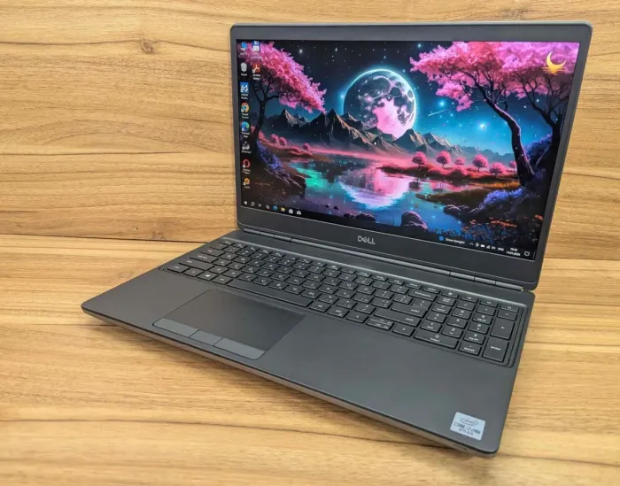 Мобільна робоча станція Dell Precision 7550 / 15,6" (1920x1080) IPS / Intel Core i7-10850H (6 (12) ядер по 2,7 - 5,1 ГГц) / 32 ГБ DDR4 / 512 ГБ SSD / nVidia Quadro T2000, 4 ГБ GDDR5, 128-біт / Windows 10 б/в - изображение 5