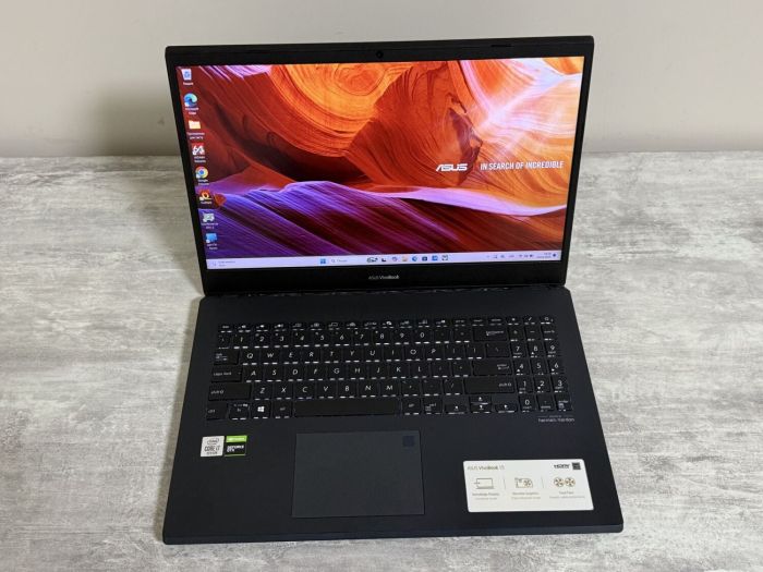 Ігровий ультрабук Asus VivoBook 15 K571LI-PB71 / 15" (1920x1080) IPS / Intel Core i7-10750H (6 (12) ядер по 2,6 - 5,0 ГГц) / 16 ГБ DDR4 / 256 ГБ SSD + 1000 ГБ HDD / nVidia GeForce GTX 1650 Ti, 4 ГБ GDDR6, 128-біт / WebCam / Win 11 Home б/в - изображение 2