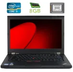 Ноутбук Б-клас Lenovo ThinkPad T420s / 14" (1600x900) TN / Intel Core i5-2520M (2 (4) ядра по 2.5 - 3.2 GHz) / 8 GB DDR3 / 120 GB SSD / Intel HD Graphics 3000 / WebCam / Fingerprint / DisplayPort б/в