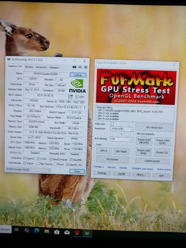 Комплект ПК: Lenovo ThinkCentre M800 Tower / Intel Core i3-6100 (2 (4) ядра по 3.7 GHz) / 16 GB DDR4 / 256 GB SSD + 500 GB HDD / nVidia Quadro K2200, 4 GB GDDR5, 128-bit + Монітор LG 24MB35PM-B / 24" (1920x1080) IPS / VGA  б/в - зображення 8