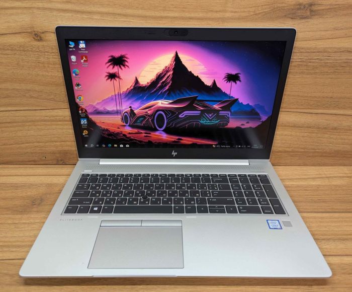 Ультрабук HP EliteBook 850 G5 / 15.6" (1920x1080) IPS / Intel Core i5-8250U (4 (8) ядра по 1.6 - 3.4 GHz) / 16 GB DDR4 / 512 GB SSD / Intel UHD Graphics 620 / WebCam / Fingerprint / Windows 10 б/в - зображення 2