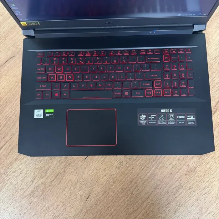 Ігровий ноутбук Б-клас Acer Nitro 5 AN517-52 / 17.3" (1920x1080) IPS / Intel Core i5-10300H (4 (8) ядра по 2.5 - 4.5 GHz) / 16 GB DDR4 / 512 GB SSD / nVidia GeForce GTX 1650 Ti, 4 GB GDDR6, 128-bit / WebCam б/в - зображення 7