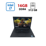 Ультрабук Dell Latitude 7490 / 14" (1920x1080) IPS / Intel Core i7-8665U (4 (8) ядра по 1.9 - 4.8 GHz) / 16 GB DDR4 / 512 GB SSD / Intel UHD Graphics 620 / WebCam б/в