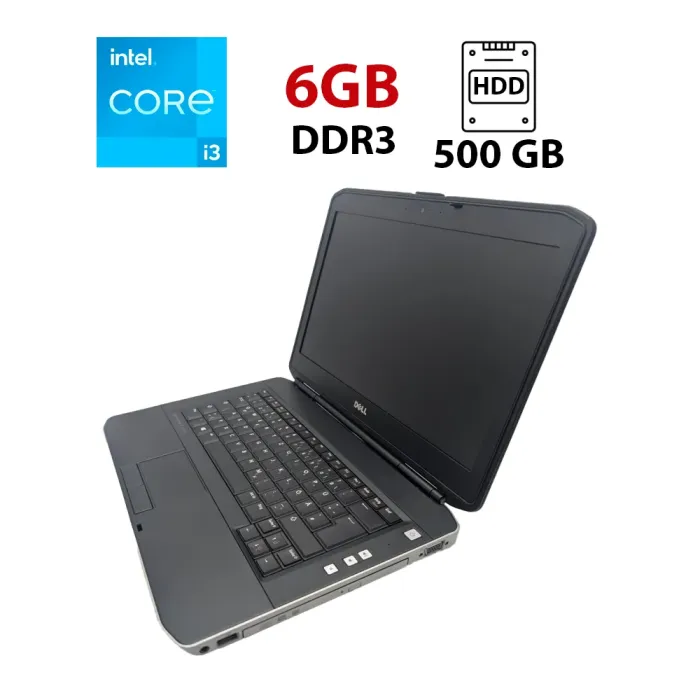 Ноутбук Dell Latitude E5430 / 14" (1600x900) TN / Intel Core i3-3130M (2 (4) ядра по 2.6 GHz) / 6 GB DDR3 / 500 GB HDD / Intel HD Graphics 4000 / WebCam б/в - зображення 1