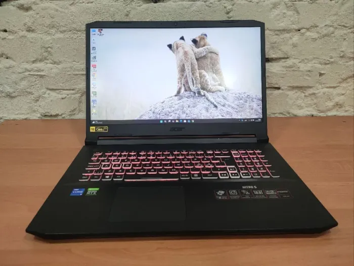 Ігровий ноутбук Acer Nitro 5 AN517-54-58P5 / 17.3" (1920x1080) IPS / Intel Core i5-11400H (6 (12) ядер по 2.7 - 4.5 GHz) / 16 GB DDR4 / 480 GB SSD / nVidia GeForce RTX 3060, 6 GB GDDR6, 192-bit / WebCam б/в - зображення 2