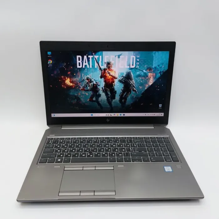 Мобільна робоча станція HP ZBook 15 G6 / 15.6" (1920x1080) IPS / Intel Core i7-9850H (6 (12) ядер по 2.6 - 4.6 GHz) / 32 GB DDR4 / 512 GB SSD / nVidia Quadro T1000, 4 GB GDDR5, 128-bit / WebCam б/в - зображення 2