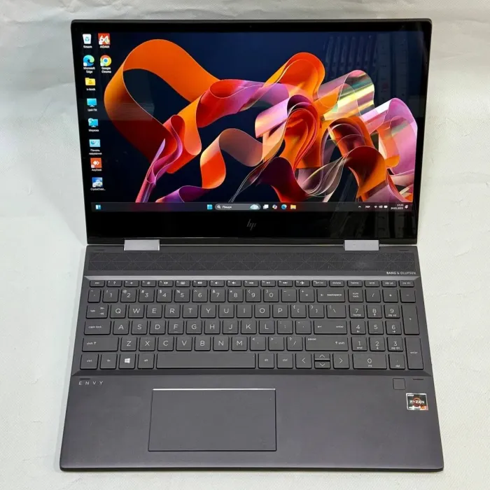 Ноутбук-трансформер Б-клас HP Envy x360 Convertible 15-ds1063cl / 15.6" (1920x1080) IPS Touch / AMD Ryzen 5 4500U (6 ядер по 2.3 - 4.0 GHz) / 8 GB DDR4 / 512 GB SSD M.2 / AMD Radeon Graphics / WebCam б/в - зображення 3