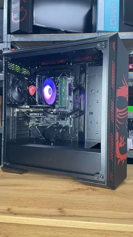 Ігровий ПК MSI MPG GUNGNIR 100D Tower / Intel Core i5-10400F (6(12) ядер по 2.9-4.3 GHz) / 16GB DDR4 / 500 GB SSD M.2 + 1000 GB HDD / GeForce GTX 1660, 6 GB GDDR5, 192-bit / 700W + Ігрова RGB мишка - зображення 5