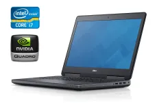 Мобільна робоча станція Б-клас Dell Precision 7510 / 15.6" (1920x1080) IPS / Intel Core i7-6820HQ (4 (8) ядра по 2.7 - 3.6 GHz) / 16 GB DDR4 / 512 GB SSD / nVidia Quadro M1000M, 2 GB GDDR5, 128-bit / WebCam / HDMI б/в