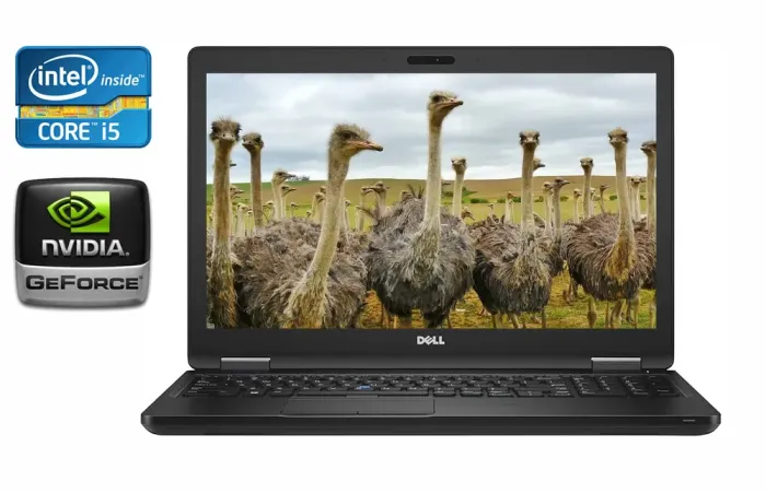 Ноутбук Dell Latitude 5580 / 15.6" (1920x1080) IPS / Intel Core i5-6440HQ (4 ядра по 2.6 - 3.5 GHz) / 16 GB DDR4 / 512 GB SSD / nVidia GeForce 940MX, 2 GB GDDR5, 64-bit / HDMI б/в - зображення 1