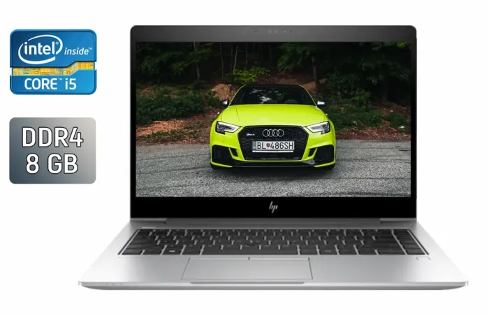 Ультрабук HP EliteBook 840 G5 / 14" (1920x1080) IPS / Intel Core i5-7300U (2 (4) ядра по 2.6 - 3.5 GHz) / 8 GB DDR4 / 240 GB SSD / Intel UHD Graphics 620 / WebCam / Fingerprint / Windows 10 б/в - зображення 1